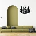 thumbnail image 3 of IH Casa Decor Metal Black Wall Decor Howling Wolf, 3 of 3