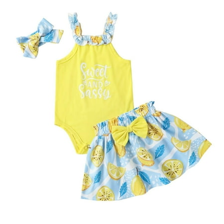 

ZIZOCWA Two Piece Skirt Outfit for Girls Baby Girls Floral Autumn Sleeveless Romper Bodysuit Skirts Headbands Outfits Clothes School Shirts for Teen Girls Cutest Outfits for Teens Baby Swaddling Bla