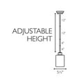 thumbnail image 5 of Design House 567214 1-Light Mini Pendentif Fixture&44; Nickel Satiné, 5 of 5