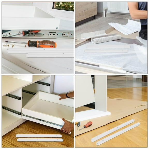 ULTNICE Drawer Slides Bottom Mount 2Set Abs Material Parallel Stability for Drawers Keyboard Trays
