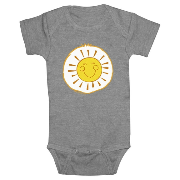 Infant's Care Bears Funshine Bear Belly Badge  Bodysuit