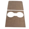 thumbnail image 5 of Reemplazo de la cubierta del panel de la taza de agua de la consola central de 2 piezas para Tesla Model 3 Y 2021-2023 Estilo de grano de madera, 5 of 5