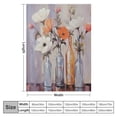 thumbnail image 4 of Pratyus Flowers Vases Impressionist Painting Flannel Throw Blanket for Couch Sofa Bed Office Decor All Seasons Long-Lasting Blanket 40x50in, 4 of 6