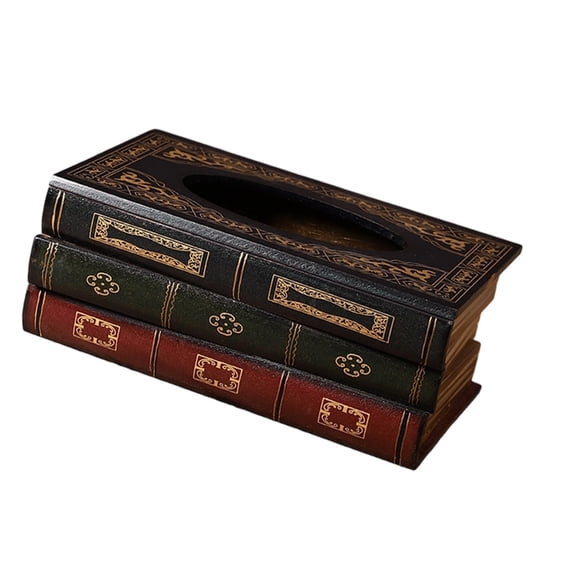 Handcraft Wood Tissue Dispenser For Home Office Sturdy Storage