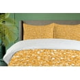 thumbnail image 4 of Ambesonne Yellow Duvet Cover Sets, Abstract Polka Dots Art, 2-King, Orange, 4 of 7
