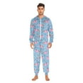 thumbnail image 6 of joogoo Cute Axolotls Blue Unisex Adults Onesies Pajamas Jumpsuits L, 6 of 7