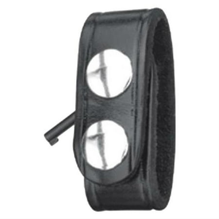 - Gould and Goodrich B127WBR Hidden Cuff Key Belt Keeper, Black Weave with Brass Snaps