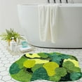 thumbnail image 2 of Ukeler Moss Bathroom Rugs Green Cute Moss Decor Soft Shag Bedroom Bedside Area Rugs Non Slip Washable Bath Mats for Bathroom 31''×24'', 2 of 7