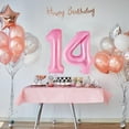thumbnail image 4 of y Pink 4 Balloon, Giant 40 Inch Number Balloon, 4th Pink Party corations, Four, 4 of 4