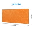 thumbnail image 3 of Pofeuu Orange Glitter2 Print Desk Mat for Keyboard and Mouse，Computer Desk Matt for Desktop，Large Mouse Pad for Desk，Desk Pads on Top of Desks 12x31.5in, 3 of 8