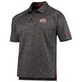 thumbnail image 2 of Men's Colosseum Heathered Black Ohio State Buckeyes Down Swing Raglan Polo, 2 of 4