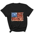 thumbnail image 2 of Busydd T Shirts for Man 4th of July Casual Comfy Lightweight Cotton T Shirts Round Neck Short Sleeve Summer Tops Trendy USA Flag Print Patriotic Independence Day Tees, 2 of 5