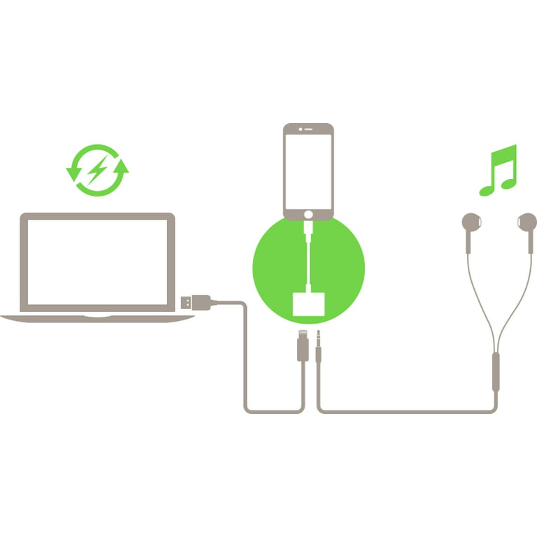 Belkin RockStar Lightning - Cable de audio y cargador para iPhone 14, 13,  12, 11, 10, color blanco