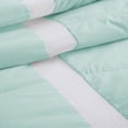 thumbnail image 4 of Puredown Lightweight Breathable Cooling White Down Comforter, Mesh Design Oversized Blanket, Twin, Green, 4 of 5