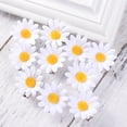 thumbnail image 5 of 50 Uds. Pinzas para el pelo de margaritas, pasadores de pelo frescos de girasol para mujeres y niñas (blanco), 5 of 5