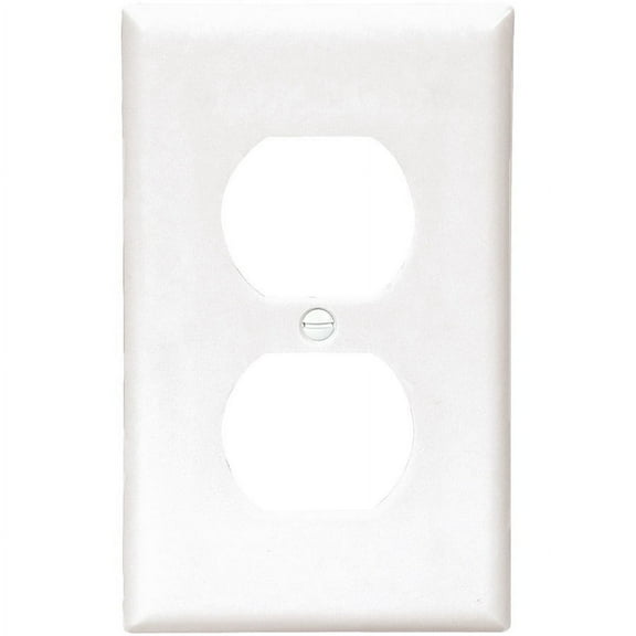 Cooper Wiring Devices 2132W 1-Gang Duplex Receptacle Wall Plate, Standard Size, Thermoset Plastic, White (Pack of 25)