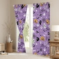 thumbnail image 3 of jejeloiu Happy Halloween Blackout Curtains,Gothic Spider Webs Curtains Pack of 2 (38x45 Each),Spooky Pumpkin Lantern Window Curtains For Teens,Ultra Soft Home Decor, 3 of 6