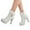 White, variant on Platform Boots for Women Fashion Rhinestones Block High Heels Dress Ankle Booties Ladies
