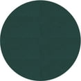 thumbnail image 1 of Ahgly Company Tapis Rond Lavable en Machine Intérieur Transitionnel Vert Sarcelle Profond, 4 Pieds Rond, 1 of 7