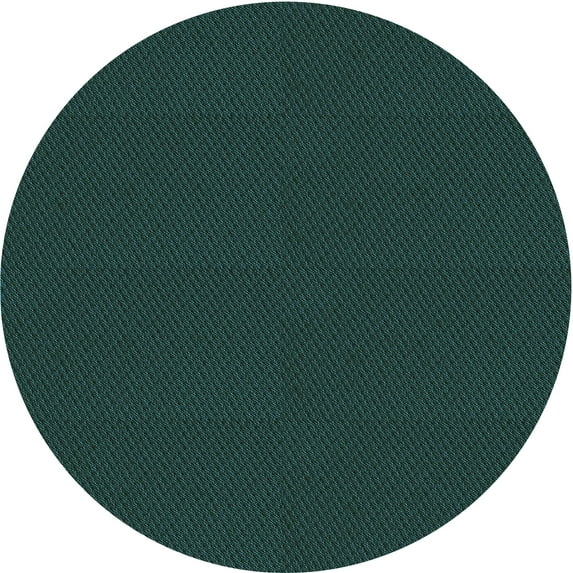 Ahgly Company Machine Washable Indoor Round Transitional Deep Teal Green Area Rugs, 3' Round
