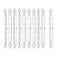 thumbnail image 2 of 10x reflectores de filamentos, bombillas halógenas R7S duraderas y versátiles, tubo de luz para trabajo, estudio, escenario, tienda, lámparas de pie Estilo A, 2 of 8