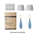 thumbnail image 3 of Magnolia 28 inch Table Lamp with Fabric Shade for Bedroom, Set of 2, 3 of 7