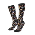 thumbnail image 2 of Bingfone Compression Socks For Women And Men Long Socks For Running Athletic Cycling Nurse-Mushrooms And Autumn Leaves, 2 of 9