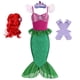thumbnail image 3 of Vestido de sirena para niñas, disfraz de princesa Ariel para baile de graduación, vestido de cosplay para niñas, vestido informal de verano para fiesta de cumpleaños y Halloween, 3 of 5