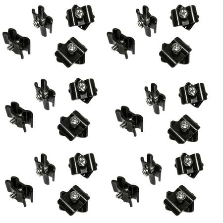 - 100 Pc GLOSS BLACK Gridwall Joining Connectors Grid Panel Joiner Clips Joining Clamps