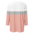 thumbnail image 4 of Shirt for Women's Fashion Casual V Neck 3/4 Sleeve Loose Printed T-Shirt Ladies Top, 4 of 4