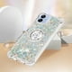 thumbnail image 5 of Funda para Samsung Galaxy A04E con Brillo Líquido Flotante, Purpurina, Parachoques y Anillo Giratorio Soporte, 5 of 5
