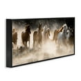 thumbnail image 3 of Stupell Industries Striking Horse Herd Galloping Rural Wildlife Photography Photograph White Framed Art Print Wall Art, Design by Danita Delimont, 3 of 5