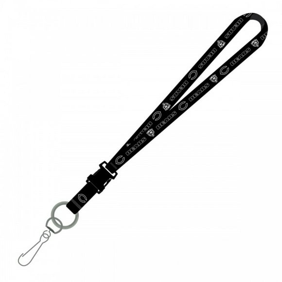 Chicago Bears Blackout Lanyard With Safety Latch