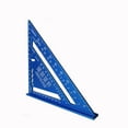 thumbnail image 2 of DEBGFS 7 Inch Measuring Tool Aluminum Alloy Carpenter Set Square Angle Woodworking Tools Try Square Triangular Metric,Black, 2 of 7