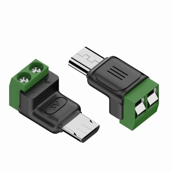 Compactly Micros USB to 2Pin Solderless Terminal Chargers Adapter 5V3APower Delivery