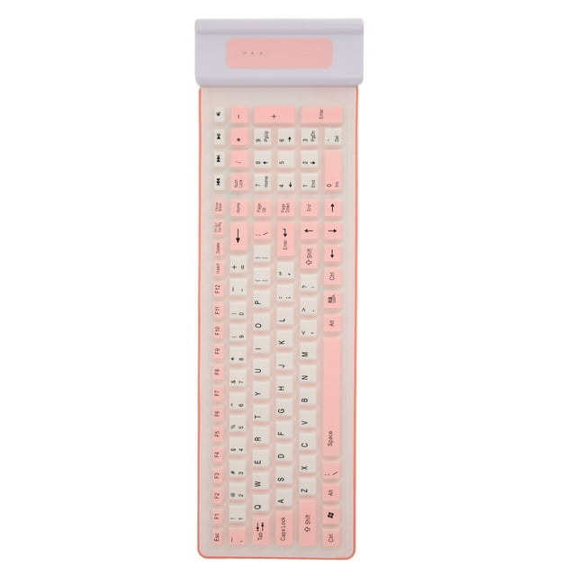 Foldable Silicone Keyboard, USB Soft Silicone Silent Keyboard, Waterproof And Dustproof, Flexible Foldable And Roll Up Keyboard For Notebook PC Laptop