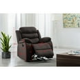 thumbnail image 3 of Kingway Furniture Zaffer Microfiber Living Room Recliner In Brown, 3 of 3