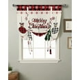 Christmas Christmas Ball Curtains for Living Room Bedroom Modern Tie Up