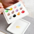 ITSELFER Painting Water Color Palette Reusable Color Mixing Plate Paint