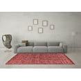 thumbnail image 3 of Ahgly Company Machine Washable Indoor Rectangle Abstract Red Modern Area Rugs, 7' x 9', 3 of 4