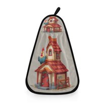 Hanging Hand Towels For Kitchen Bathroom Home Decor Lightweight Seamless Illustration