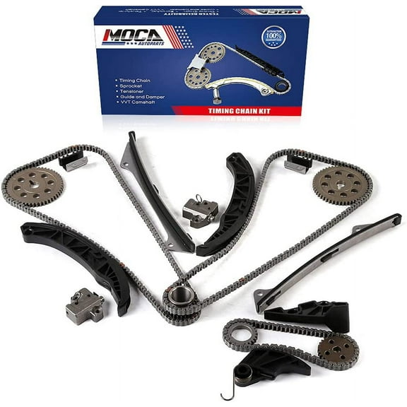 MOCA AUTOPARTS Timing Chain Kit Fit for 07-11 Hyundai Azera 3.3L & 09-12 Hyundai Genesis 3.8L & 07-09 Kia Sorento 3.8L