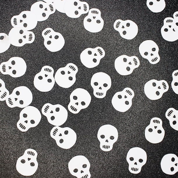 500 piezas de decoraciones de confeti de Halloween, confeti para esparcir en la mesa de fiesta de Halloween, confeti de calabaza para fiesta de Halloween