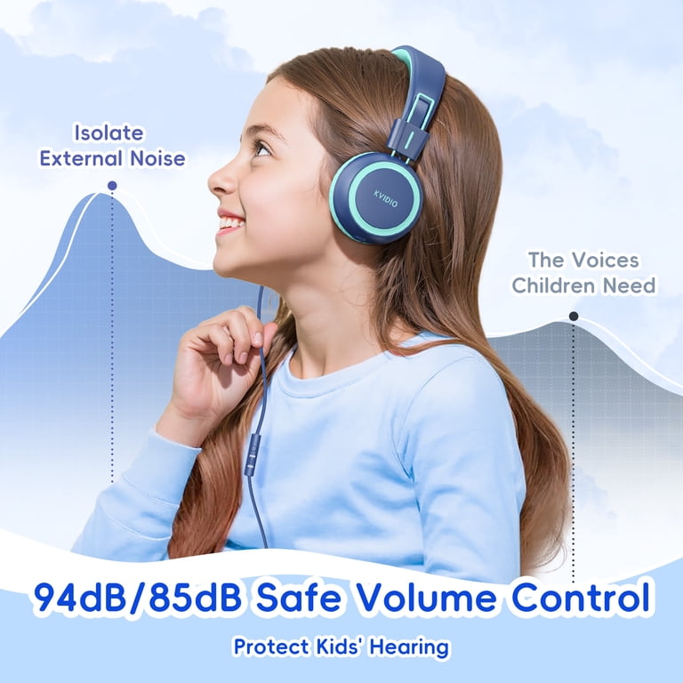 KVIDIO Kids Wired Headphones with Microphone photo 2
