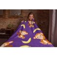 thumbnail image 6 of Monkey Throw Blanket, Premium Quality Gift Flannel Fleece Memorial Blankets, Gifts for Family Friend Kids Adult Couch Bedroom Birthdays 60X80 in for Adults, 6 of 6