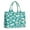 Turquoise Daisy Flower-1, variant on Large Capacity Tote Bag,Turquoise Daisy Flower Pattern Handbag Fashion Luxury Tote Bag,15.7"x13"x 5.1" Inches,Laptop Compatible