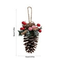 thumbnail image 3 of Fiudx Ofertas relámpago Decoraciones navideñas Piñas grandes Hechos a mano Materiales de bricolaje Frutas Flores secas Accesorios de tiro Adornos, 3 of 6