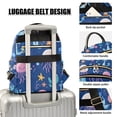 thumbnail image 3 of FORMRS Mini Backpack Purse for Women Quilted Travel Daypack Casual Shoulder Bag, Light Pink Jellyfish, 3 of 7