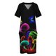 thumbnail image 4 of Vestido holgado con bolsillos de WORLD GLOWING MUSHROOMS Vestido largo para mujer 2025, 4 of 7
