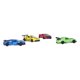 thumbnail image 3 of Coches extraíbles a escala 1/60, carcasa de aleación con apertura de 3 puertas, modelo de vehículo realista para niños, juguete para mayores de 3 años, juego de coches de carreras de 4 piezas, 3 of 9